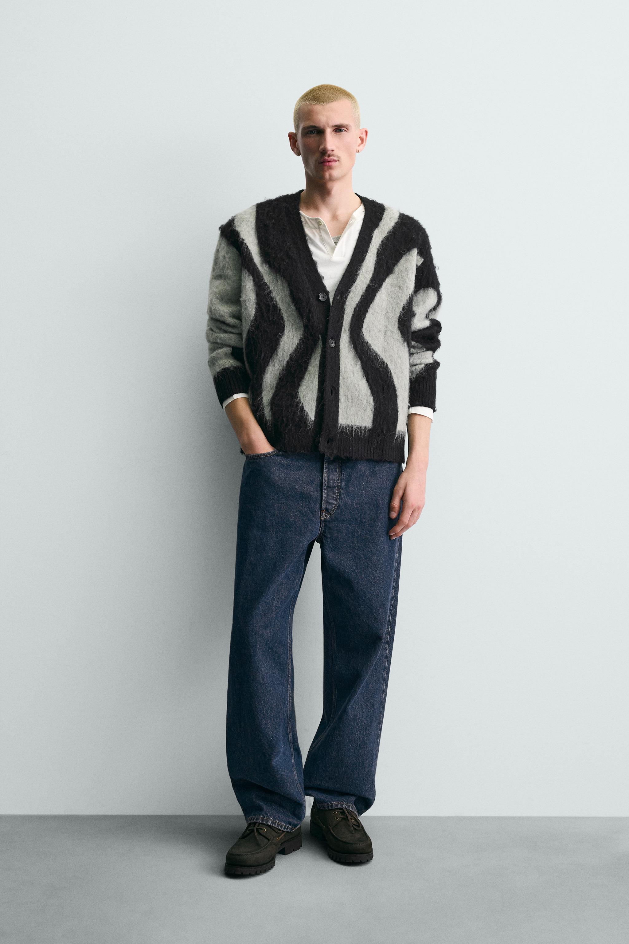 CARDIGAN JACQUARD BROSSÉ